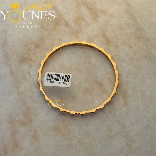 النگو طلای الیزا تراش دار